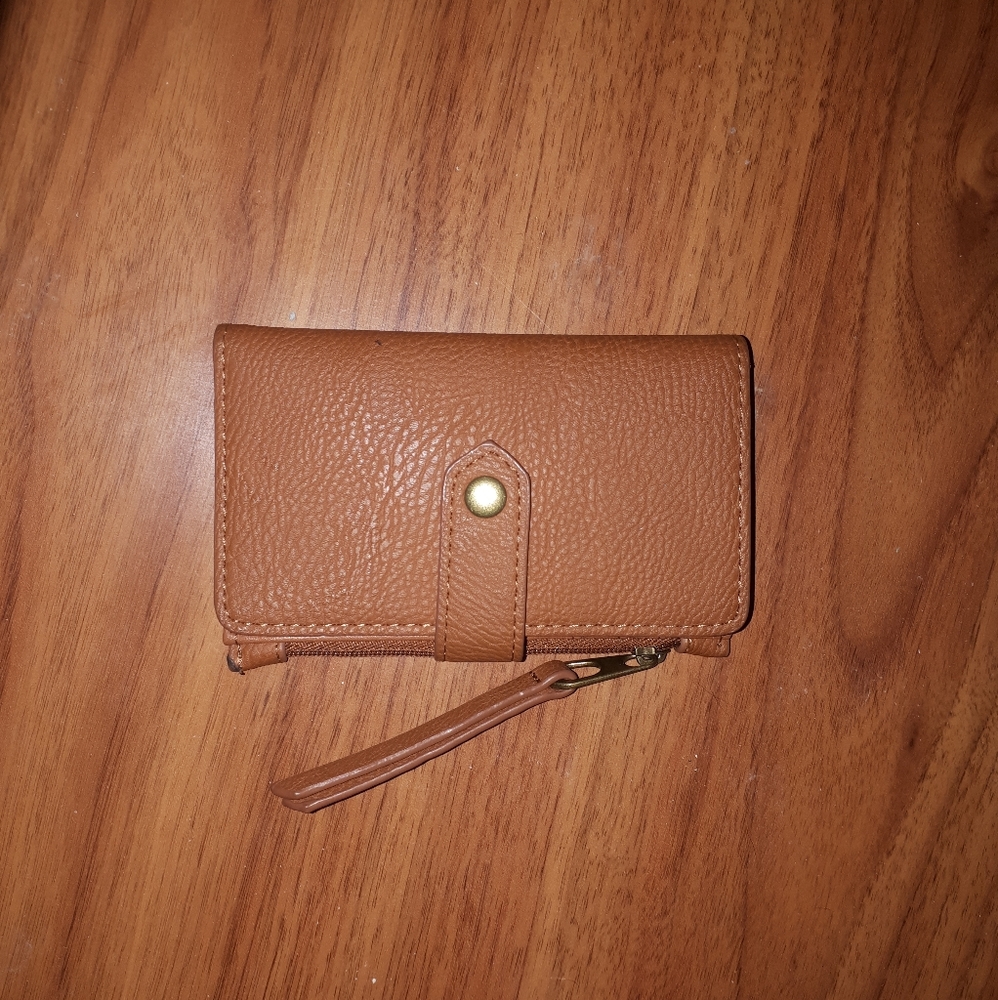 Brown Vegan Faux Leather Wallet